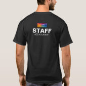 Mens Staff Work Uniform Budget TShirt Doppelseitig (Rückseite)
