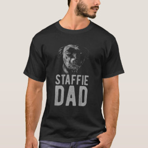 Mens Staffordshire Bull Terrier in Schwarz für M T-Shirt