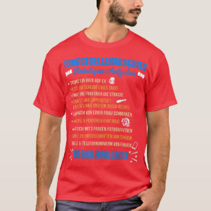 Mens Stag Party Aufgaben Bräutigam Checkliste T-Shirt