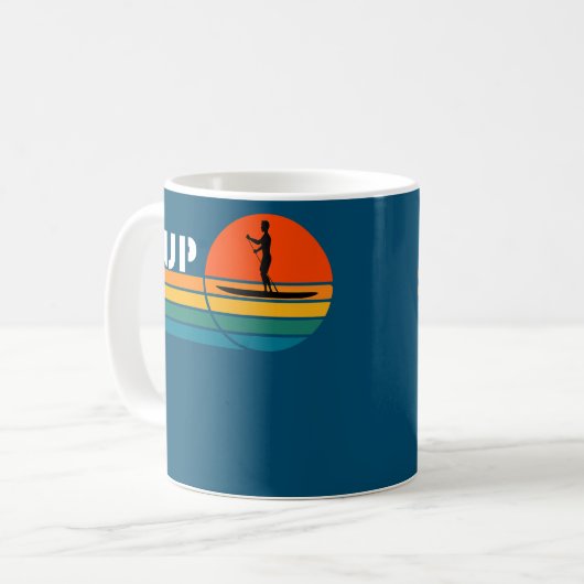 Mens Stand up Paddle Board SUP Paddle Surf Kaffeetasse (Vorderseite Links)