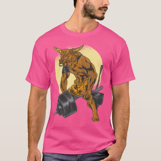 Mens Starkes Minotaurgewicht T-Shirt (Vorderseite)