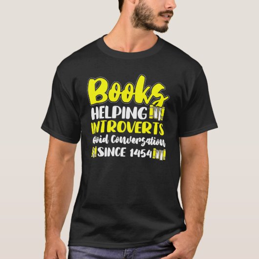 Mens stellt Bücher vor, die antisoziale Person les T-Shirt (Vorderseite)