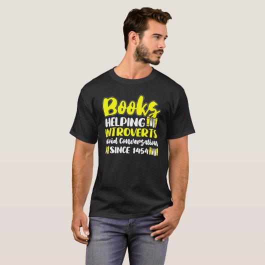 Mens stellt Bücher vor, die antisoziale Person les T-Shirt (Vorne ganz)