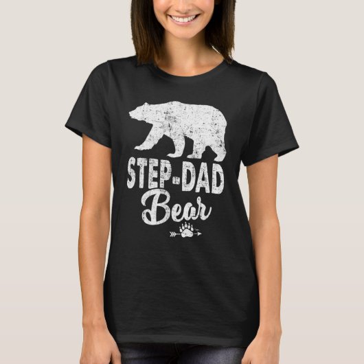 Mens Step Vater Bear T-Shirt (Vorderseite)