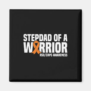 Mens Stepdad von einem Krieger Orange Ribbon Rsdcr Magnet