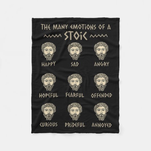 Mens Stoicism Zitat Marcus Aurelius Philosophie Sp Fleecedecke (Vorderseite)