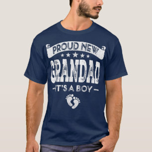 Mens Stolz New Grand's a Boy Gender Reveal Bab T-Shirt