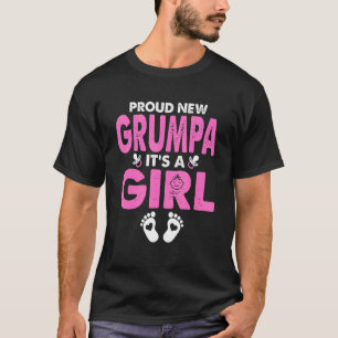 Mens Stolz New Grumpa als Mädchen zeigen Fett T-Shirt