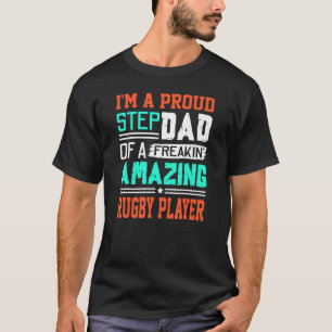 Mens Stolz Stepdad von einem Phantastischen Rugby- T-Shirt
