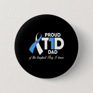 Mens Stolz T1D Vater Sohn Diabetes Bewusstsein Dia Button