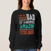 Mens Stolz Vater eines Freakin Phantastisch Future Sweatshirt (Vorderseite)