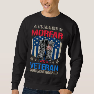 Mens Stolz Vater Morfar und Veteran Veteran Vather Sweatshirt
