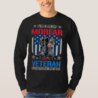 Mens Stolz Vater Morfar und Veteran Veteran Vather T-Shirt
