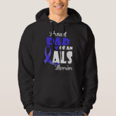 Mens Stolz Vater von als Krieger Familie Matching  Hoodie (Vorderseite)