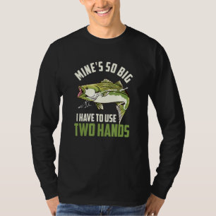 Mens Striped Bass Fishing Graphic Freshwater Fish T-Shirt