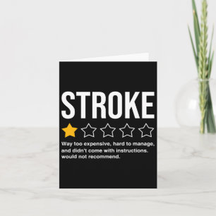 Mens Stroke Survivor Herzerkrankungen Krieger kämp Karte