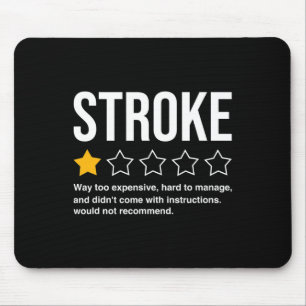 Mens Stroke Survivor Herzerkrankungen Krieger kämp Mousepad