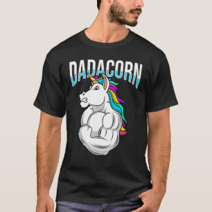 Mens Strong Vater Papacorn Papacorn Einblick in da T-Shirt