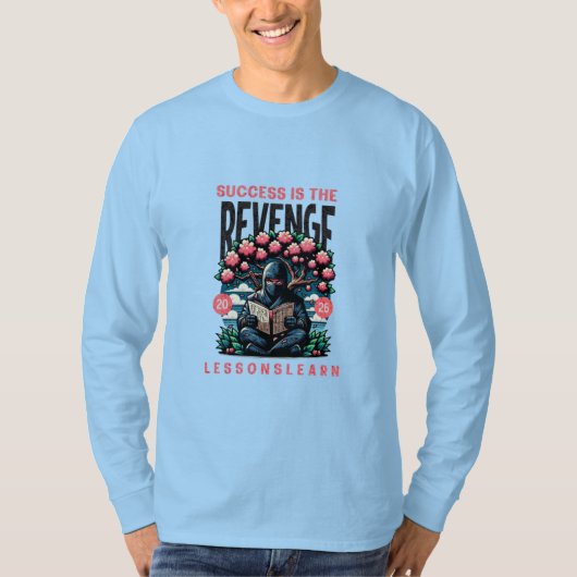 MEN'S SUCCESS REVENGE LESSONS LEARN LONG SLEEVE T-Shirt (Vorderseite)