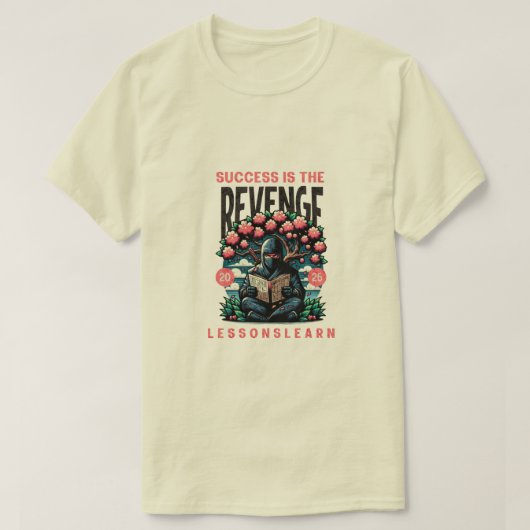 MEN'S SUCCESS REVENGE LESSONS LEARN T SHIRT  (Design vorne)