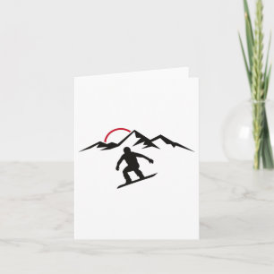 Mens Sunset Snowboarden Karte