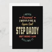 Mens Super Cool Step Daddy tötet es Vater Geschenk Dankeskarte (Vorne/Hinten)