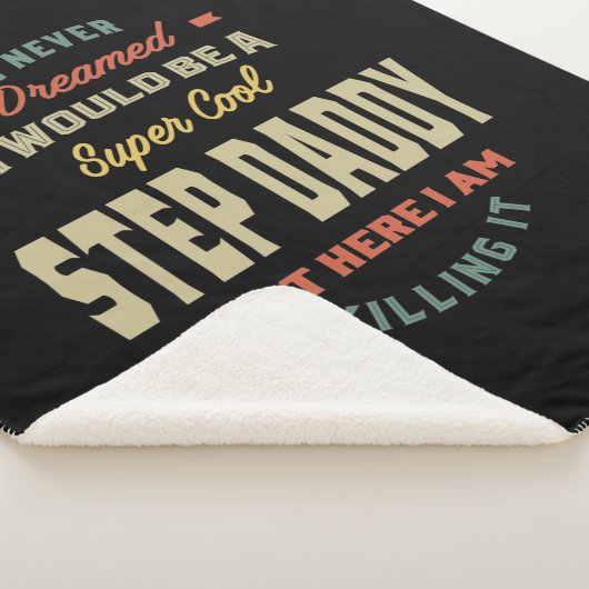 Mens Super Cool Step Daddy tötet es Vater Geschenk Sherpadecke (3/4)