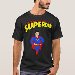 Mens Superdad Super Dad Super Held Superheld Vater T-Shirt