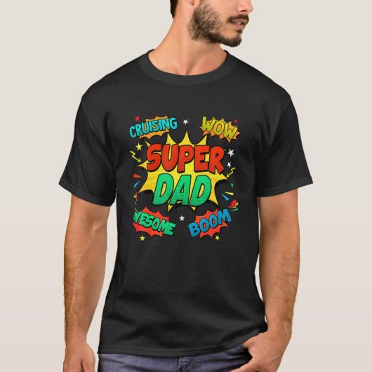Mens Superhero Vater Kostüme für Männer Comic Buch T-Shirt (Vorderseite)