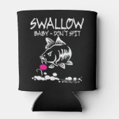 Mens Swallow Baby Spit Carp Fishing Pop-Up B Dosenkühler (Rückseite)