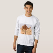 Men's  Sweatshirt  ash  I  LOVE  SAHARA (Vorne ganz)