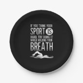 Mens Swim Swimmer Sport Übung Pappteller (Vorderseite)