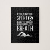 Mens Swim Swimmer Sport Übung Puzzle (Vertikal)