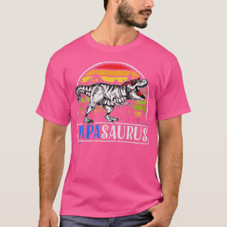 Mens T Re Dinosaur Papa Saurus Papasaurus Funny Fu T-Shirt