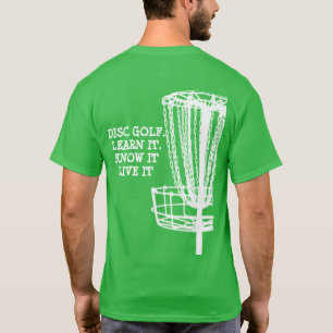 Mens T Shirt Disc, lernen Sie es, wissen Sie es