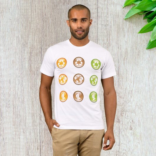 Mens-T - Shirt für recycelnd Elemente