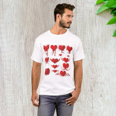 Mens T - Shirt Heart Collection
