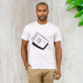 Mens-T - Shirt in Schwarz-Weiß-Memos