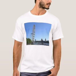 Mens T Shirt mit London Eye Ferris Wheel