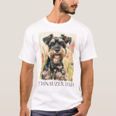 Men's T - Shirt - Schnauzer Vater Shirt für Hundef (Vorderseite)