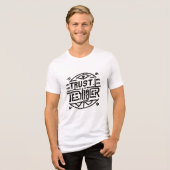 Men's T-shirt with a cool inscription Tri-Blend Shirt (Vorderseite voll)
