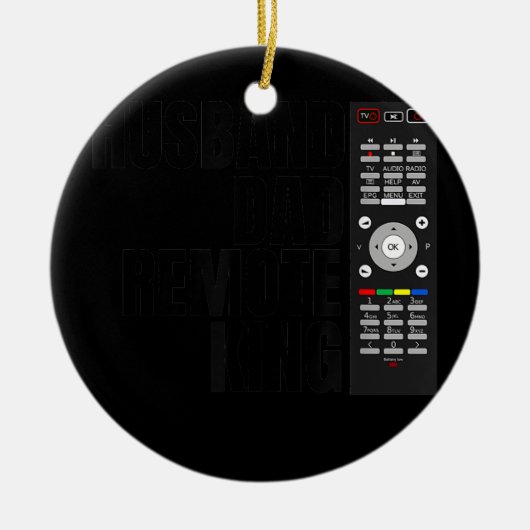 Mens T V Remote Kontrolle Husband Vater Remote Kin Keramik Ornament (Vorne)