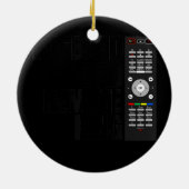 Mens T V Remote Kontrolle Husband Vater Remote Kin Keramik Ornament (Hinten)