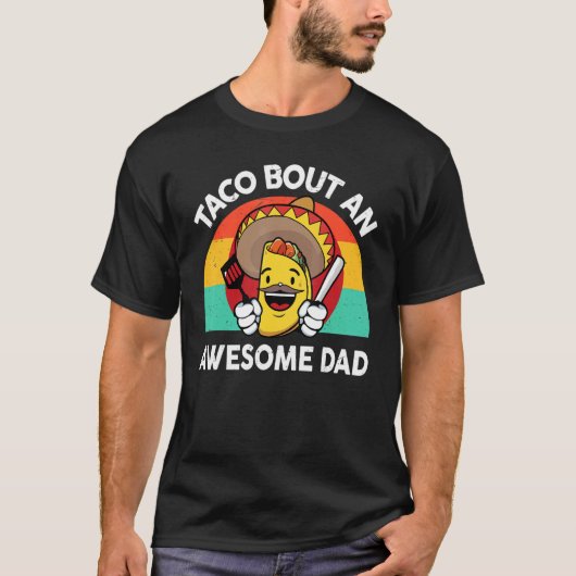 Mens Taco Taco Bout Ein Phantastischer Vater mexik T-Shirt (Vorderseite)