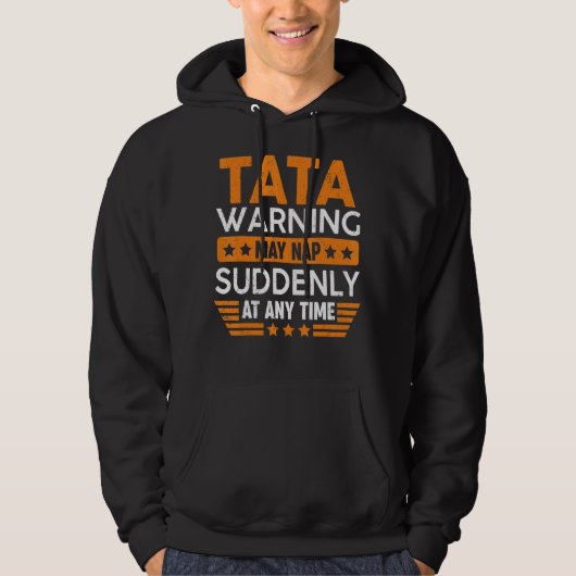 Mens Tata warnend Mai Nickerchen plötzlich Spaß Gr Hoodie (Vorderseite)