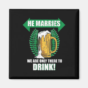 Mens Team Groom Stag Party Beer Men Magnet
