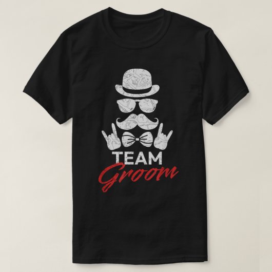 Mens Team GroomWedding Ehe Bachelor Party T-Shirt (Design vorne)