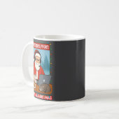mens Tech Santa s Rebooting Support Kaffeetasse (Vorderseite Links)