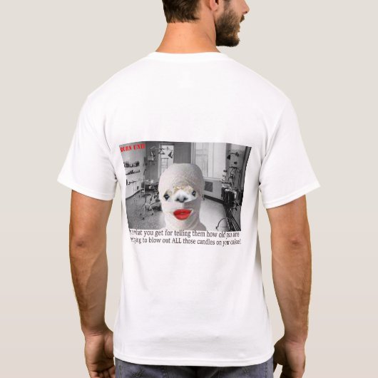 mens tee, alpaca in brenner Einheit glücklicher Ge T-Shirt (Rückseite)