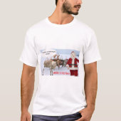mens tee. Frohe Weihnachtswein T-Shirt (Vorderseite)
